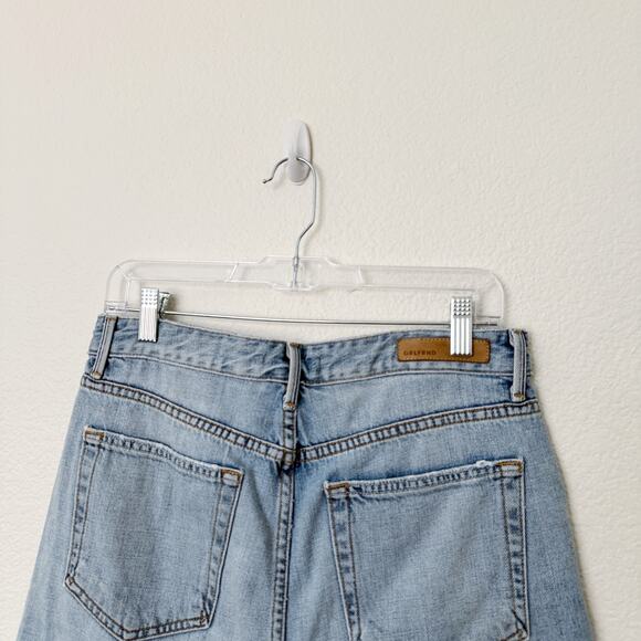 [GRLFRND] High Rise Frayed Hem Keep Talking Denim Cutoff Poppy Shorts Size 29 - Picture 5 of 12